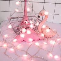 heart shape led string lights wedding garland with lamp pink blue decorations for home valentine gifts engagement party supplies