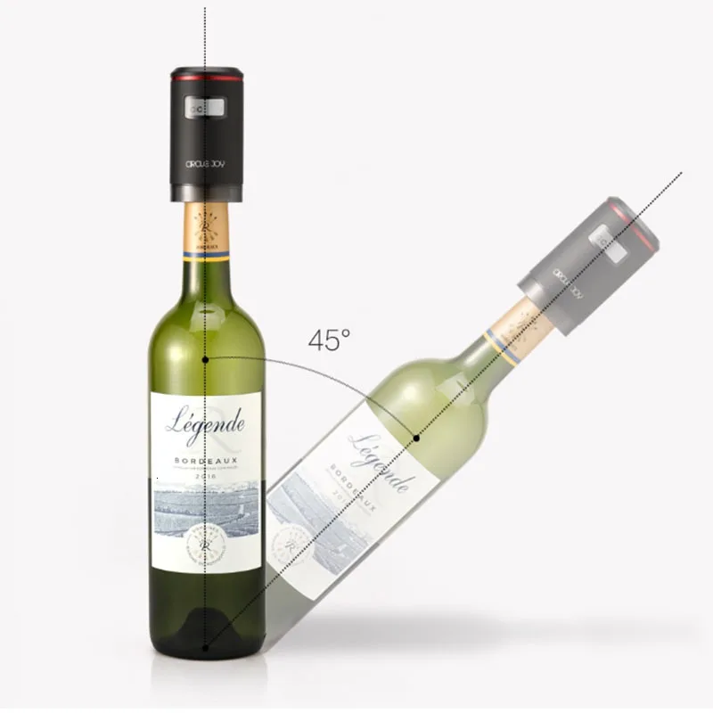 

Xiaomi Circle Joy Automatic Vacuum Wine Preservation Stopper Red Wine Fresh Keeper USB Charging With LED Display Tool