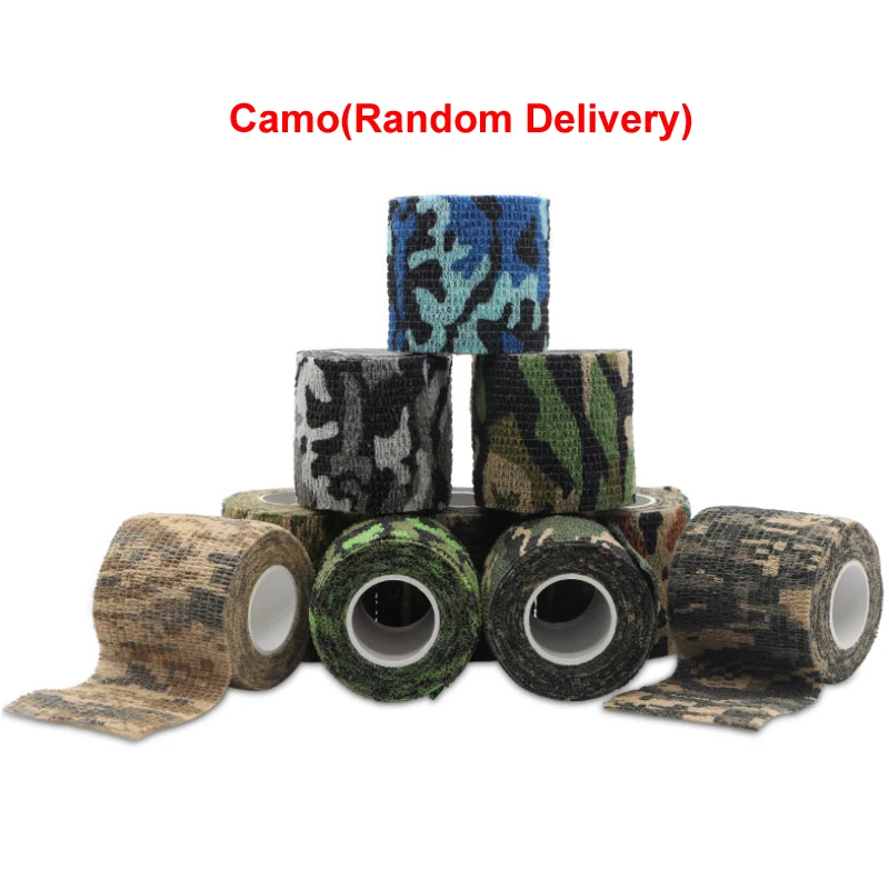 1 rolls camo 1 шт., водонепроницаемая медицинская терапия, самоклеющаяся повязка, мышечная лента, повязка на палец, для суставов, набор первой помощи, ПЭТ, эластичная повязка, 2,5-15 см - Цвет: 1 rolls camo