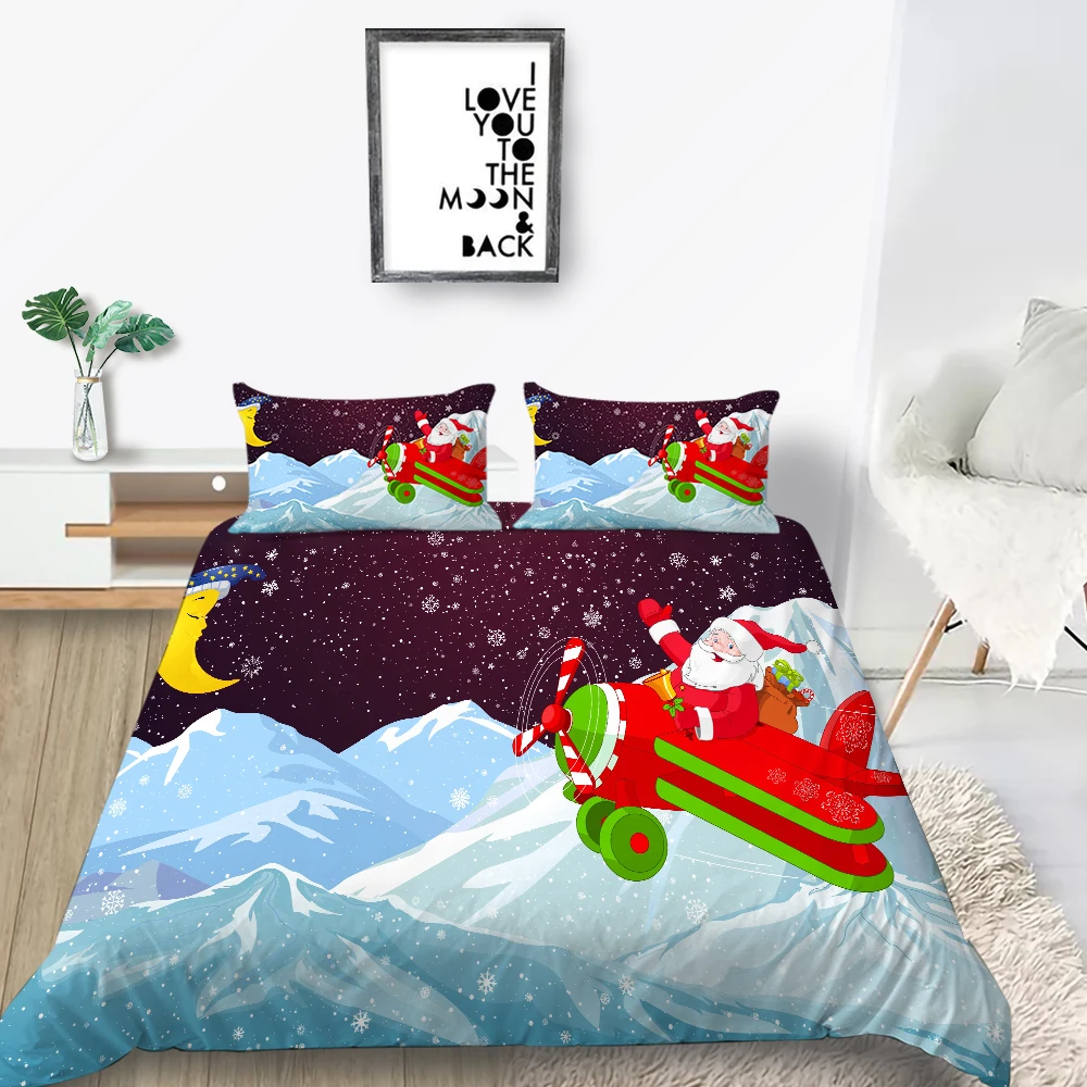 

Комплект постельного белья из полиэстера, с пододеяльником и покрывалом