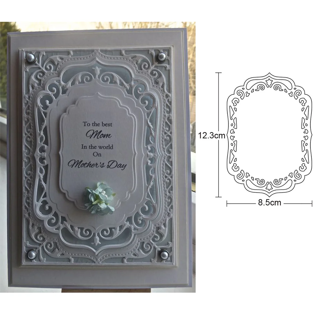 Трафареты с гравировкой рамки металлические трафареты для рукоделия