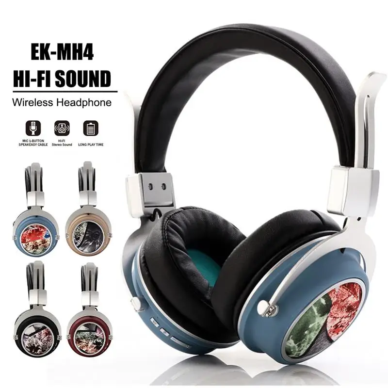 

MH5 Head-Mounted BT5.0 Wireless Headset With Microphone HiFi Stereo Sound Foldable Headphone Button Operation FM Function
