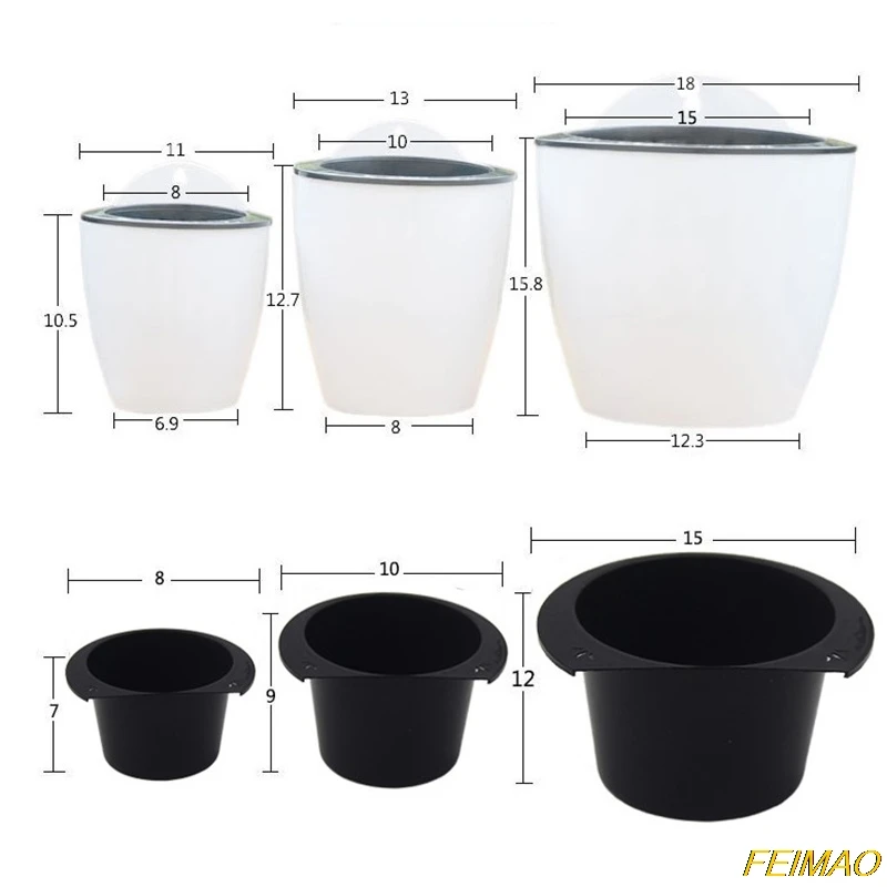 

Automatic Water Absorption Flower Pot Wall Hanging Lazy Flowerpot Hydroponics