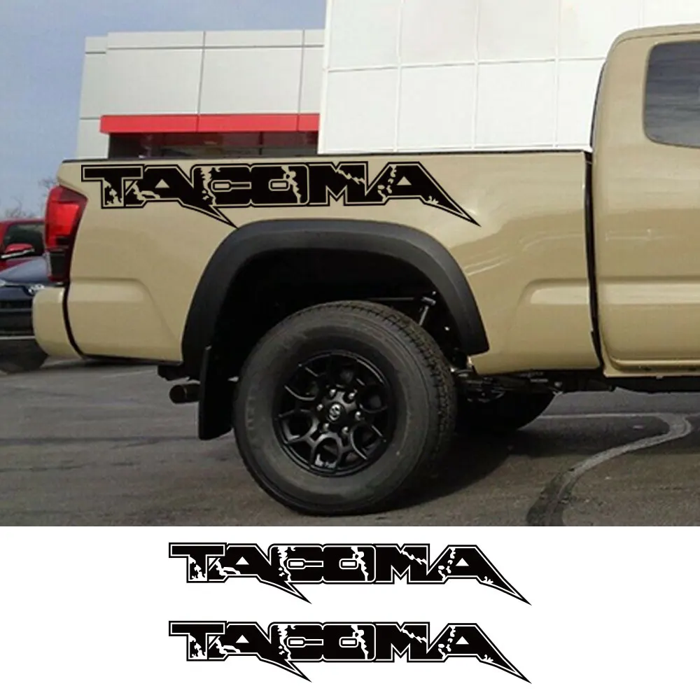 Для Toyota Tacoma пикап багажник кровать боковые наклейки грузовик виниловый логотип