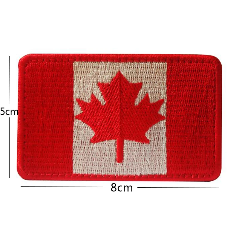 1 шт. 3D вышивка значок с канадским флагом нашивка армейская тактическая форма