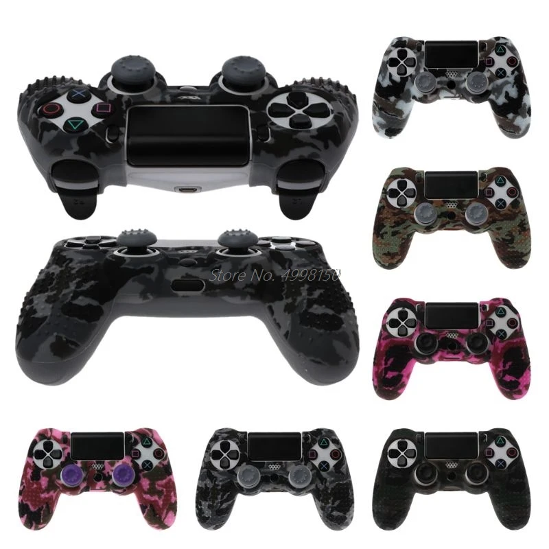 Для Sony Dualshock PS4 DS4 Slim Pro контроллер силиконовый камуфляжный чехол защитная кожа +