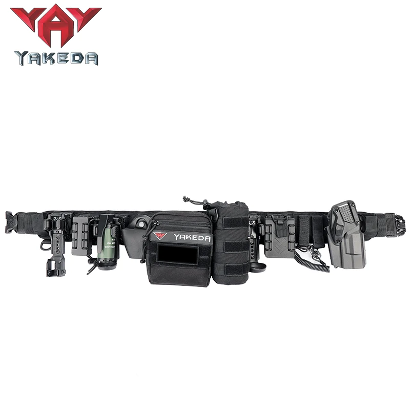 Поясной ремень Yakeda с наполнителем патруль регулируемый боевой тактический
