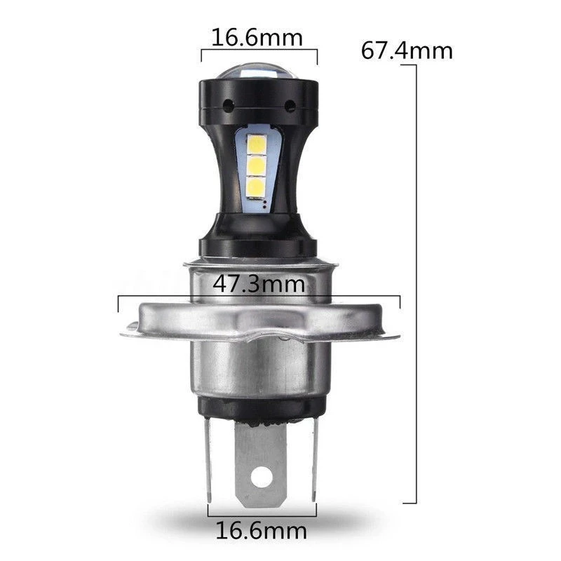 H4 LED Headlights For Auto Motorcycle Truck Boat Tractor Trailer Offroad Working Light SMD 3030 18LED Work Spotlight | Автомобили и