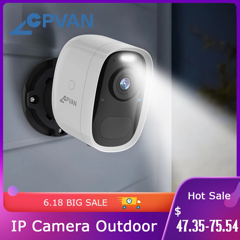 CPVAN ip камера безопасности на открытом воздухе 1080P беспроводная домашняя CCTV