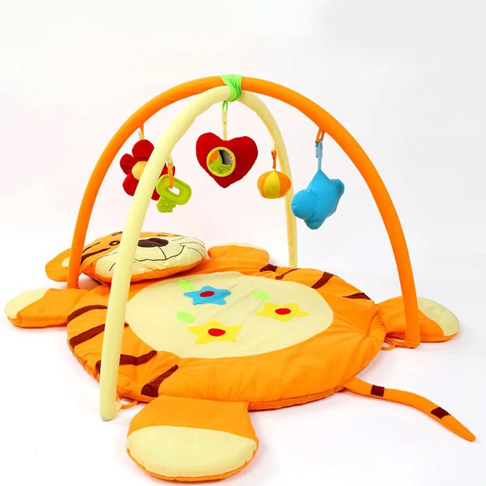 Мягкий детский игровой коврик с тигром Детский напольный для мальчиков ковер