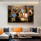Постеры и принты с изображением Дональда Трампа, настенные художественные картины, декоративная картина на холсте для комнаты, постер для украшения дома в стиле Великой США