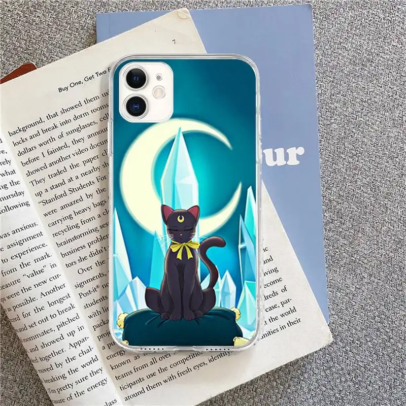 

Sailor moon cat Phone Cases for iPhone 8 7 6 6S Plus X 5S SE 2020 XR 11 pro XS MAX 12 12Mini
