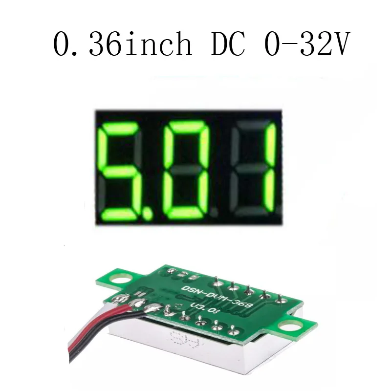 DC4.7-32V Мини вольтметр тестер цифровой напряжение СВЕТОДИОДНЫЙ дисплей измеритель