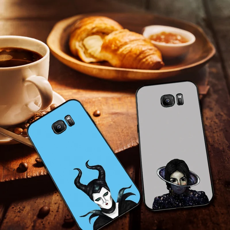 Мультяшная девочка мягкий силиконовый чехол для Samsung A3 4 5 6 Plus 7 8 910 20 30 40 50 60 70 2018 M40 J6 Coque on.
