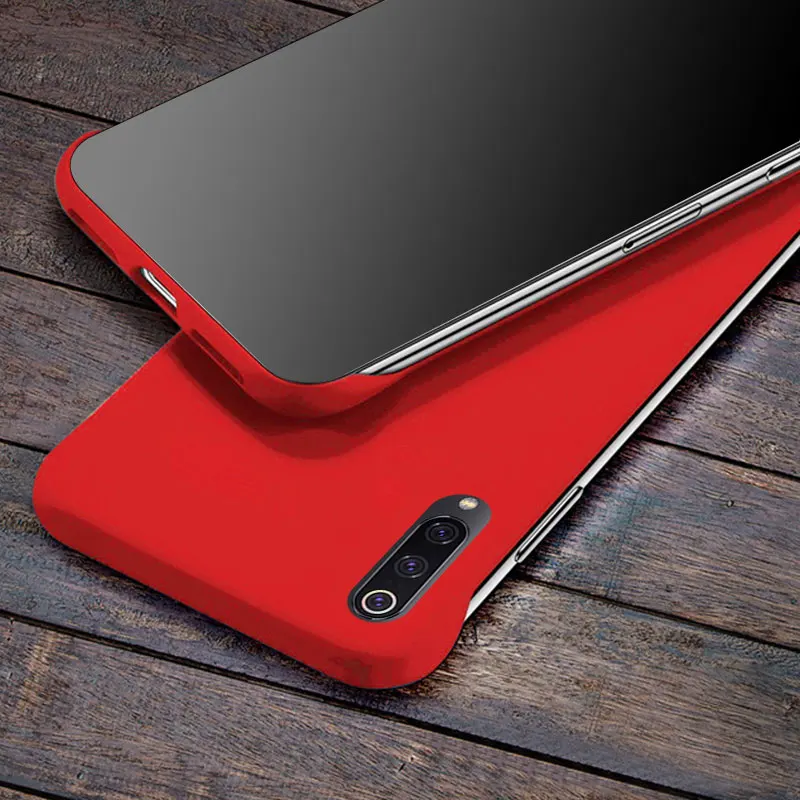 Red Чехол для Xiaomi mi 9 9T Pro CC9 Ультратонкий матовый Бескаркасный Жесткий ПК чехол для телефона чехол для Red mi Note 7 8 5 6 K20 Pro 7A - Цвет: Red