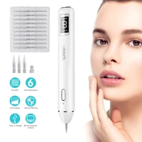 rechargeable moles removal machine spots warts removal pen with lcd dispaly 8level adjustable beauty face care pore cleaner acne