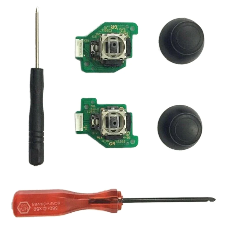 OPQ-L/R аналоговый 3D Джойстик с печатной платой отвертки Замена для nintendo wii U геймпад