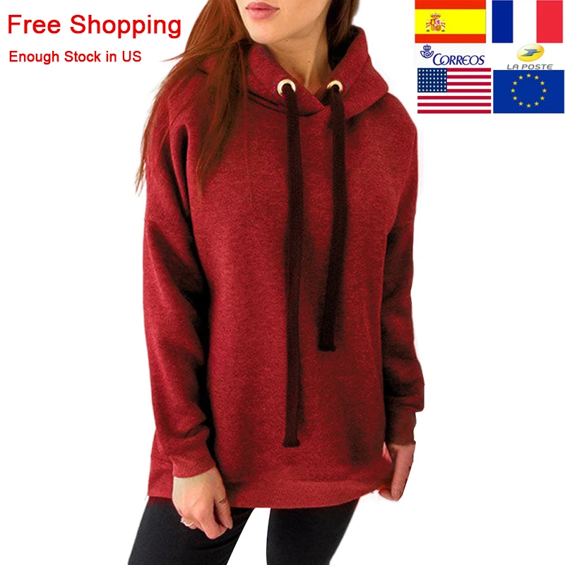 

2020 Fashion Women Hooded Sport Coat Autumn Thick Hoodie Sweatshirts Fitness Sweatshirt Loose Long Sleeve Hooded Pullover