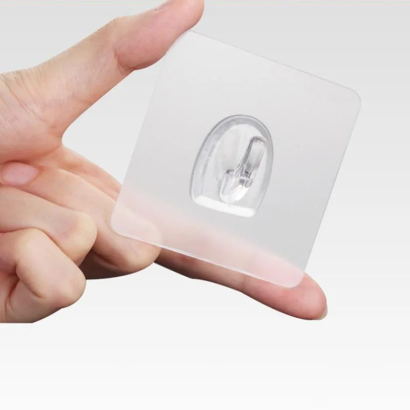 Крючок для ключей прозрачный самоклеящийся 5/10/20 шт.|Крючки и направляющие| |