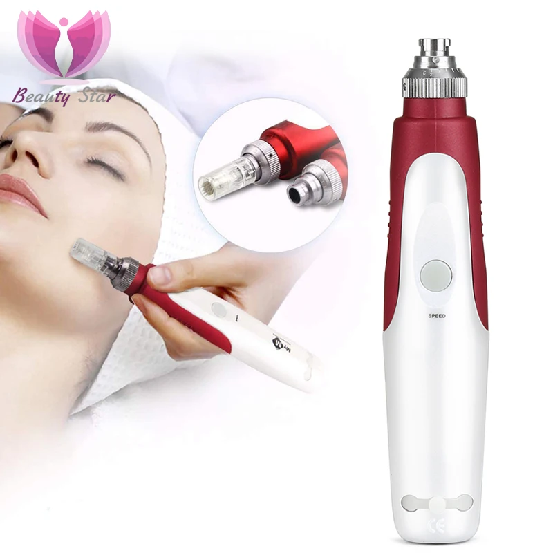 

Dr. Derma Ручка микро иглы удаление шрамов уменьшение морщин растяжек Удаление Следов уход за кожей лица Доктор ручка Дерма роликовая терапия и...