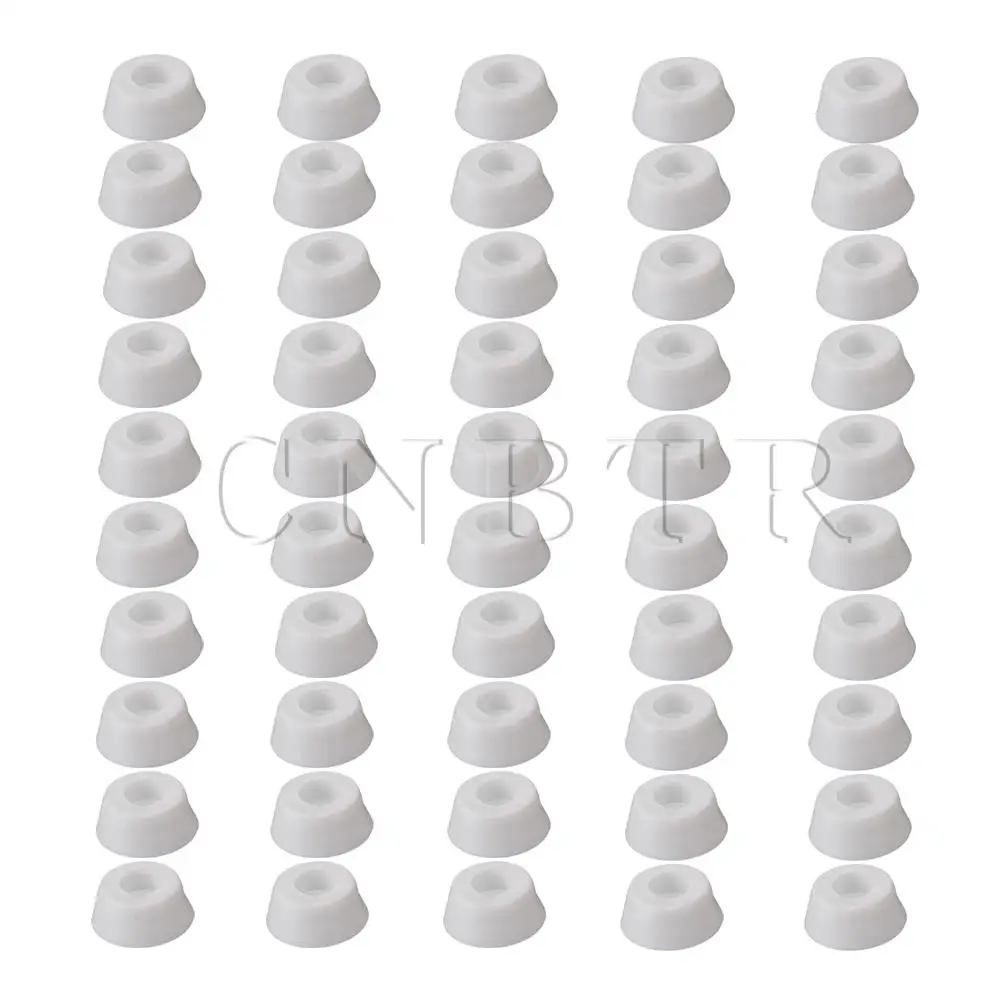 CNBTR 50 x Белый OD20mm ID15mm резиновый шкаф мебель утопленные ноги бамперы