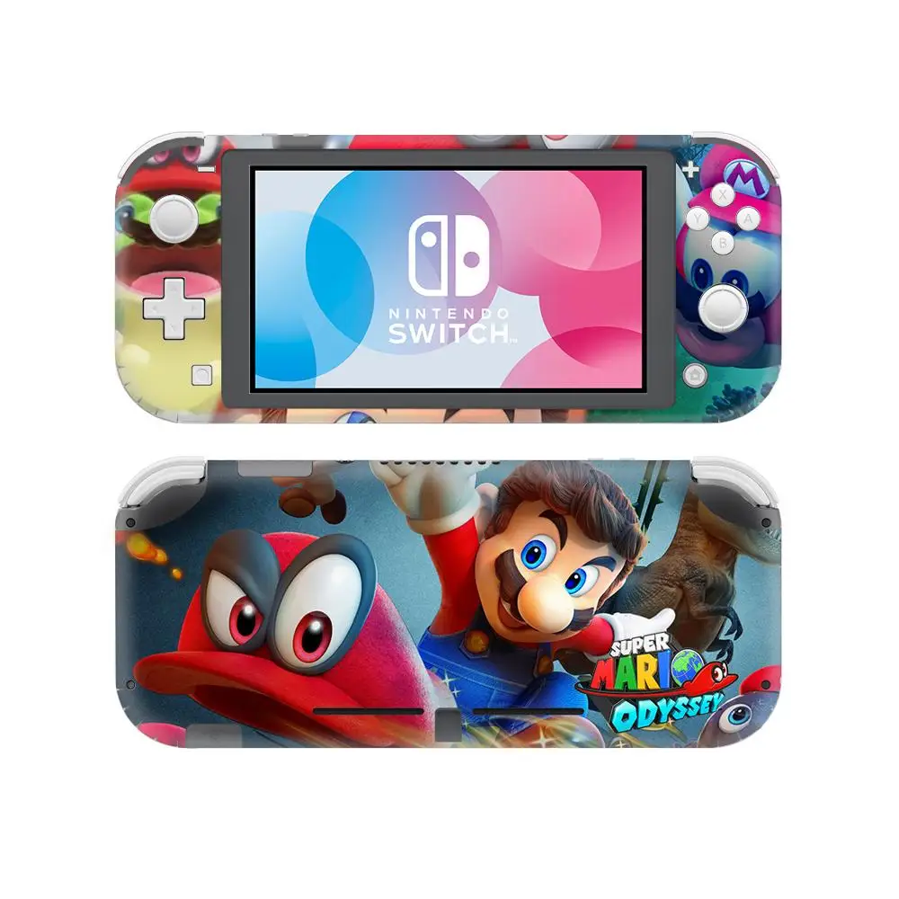 Супер Марио Odyssey наклейка для Nintendo Switch Lite консоль и контроллер протектор Joy-con