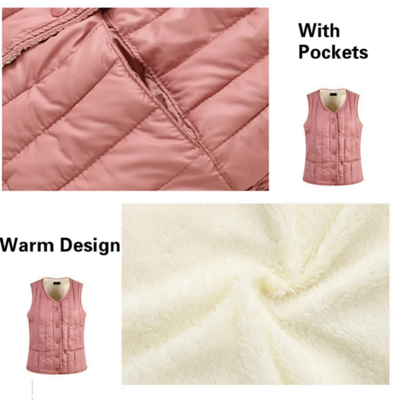 Осенне зимняя женская тонкая парка жилет пальто новые теплые хлопковые жилеты