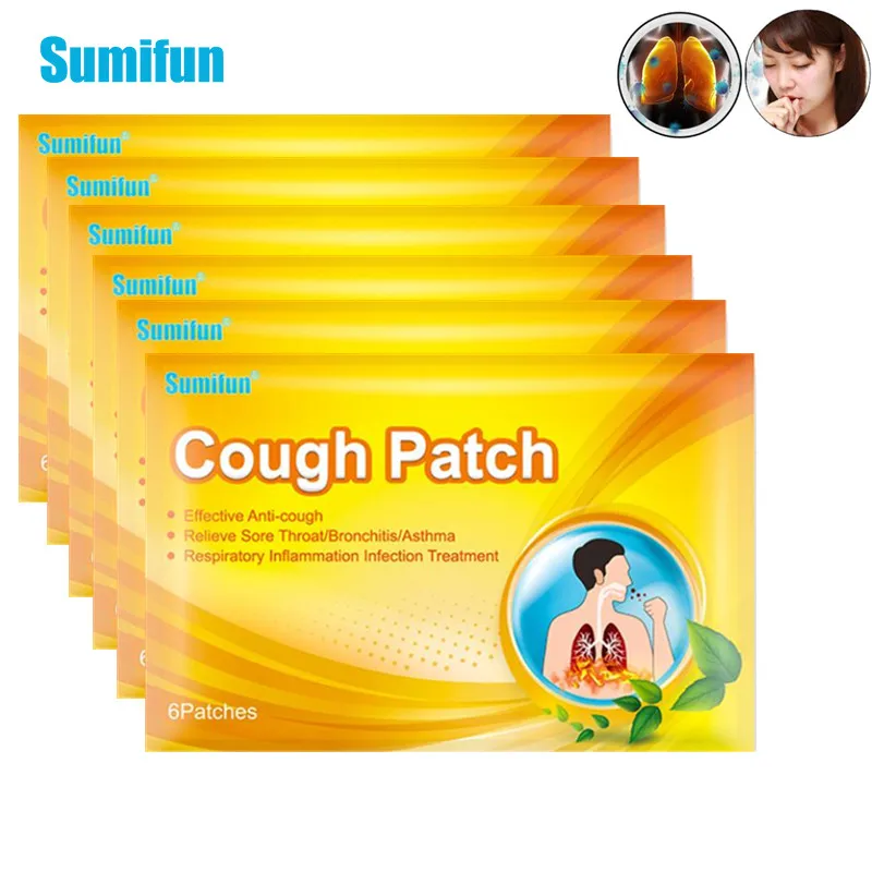 Sumifun 60 шт. в китайском стиле от кашля платырь из трав медицинская горло зуд астмы
