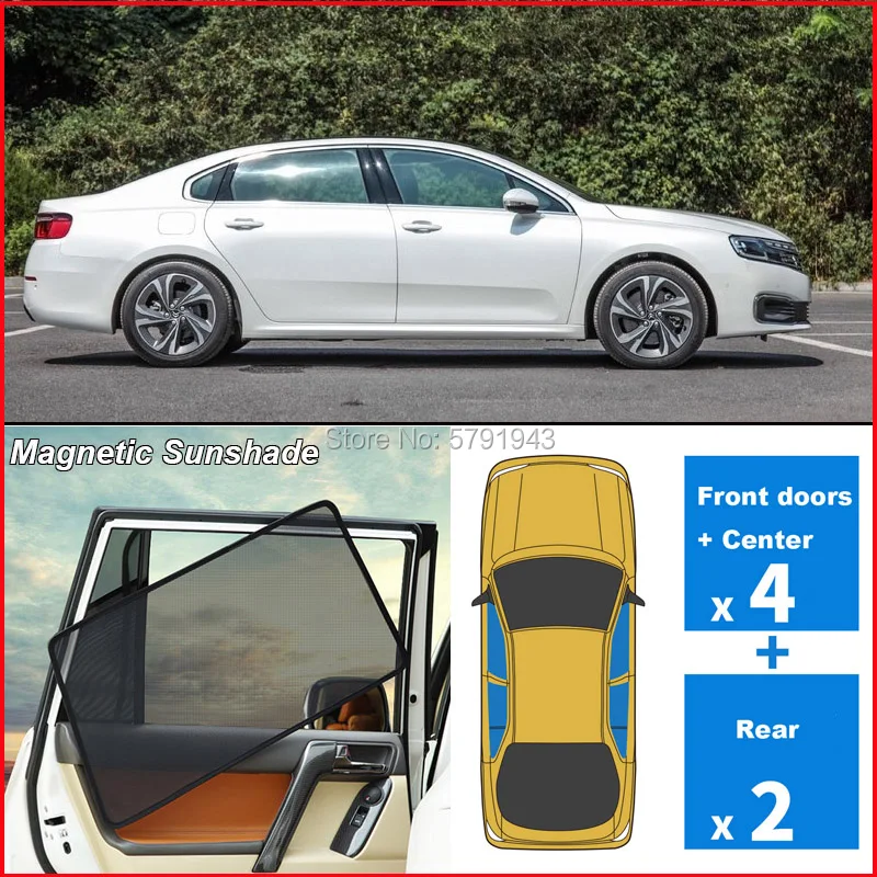 

Защита от ультрафиолета занавеска для Citroen C6 2017-2020 окна автомобиля Магнитная ткань Солнцезащитная УФ лучевая Блокировка сетка окна автомоб...