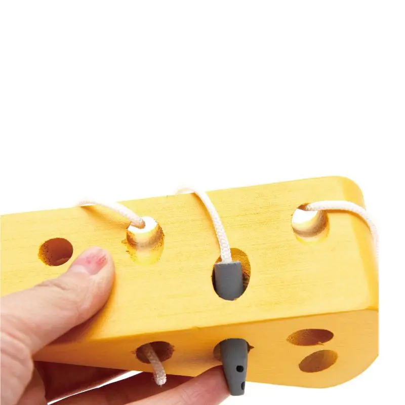 

Wooden Education Baby Kindergarten Mouse Thread Cheese Plaything Early Learning Education Toys Montessori Teaching Aids Math Toy