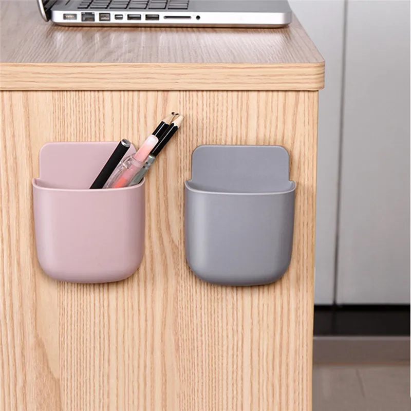 Пластиковая настенная полка с бесплатным отверстием для спальни органайзер
