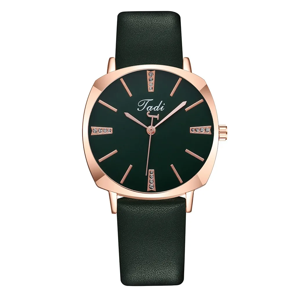 

Ladies' Temperament Leather Strap Quartz Wristwatch Round Watches Women Fashion Watch 2021 Designer Orologio Uomo Smart Watch