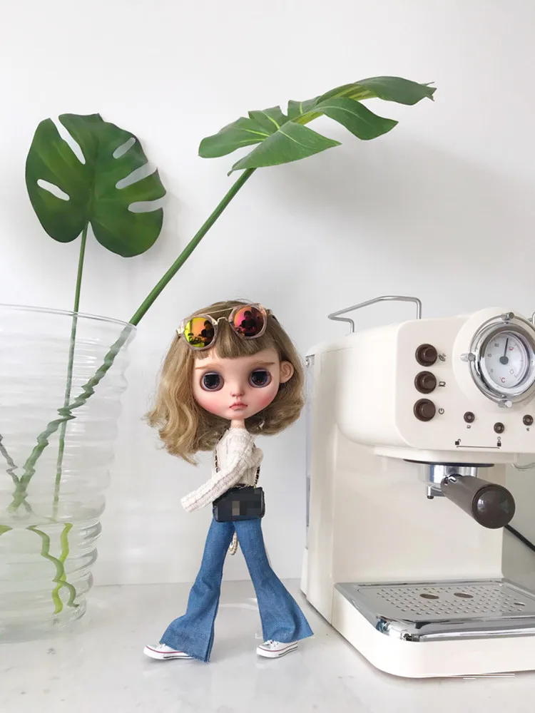 1/6 кукла белая рубашка Blyth Jeans OB24 одежда (подходит для Licca Mmk Azone Pullip ICY BJD) | Игрушки и