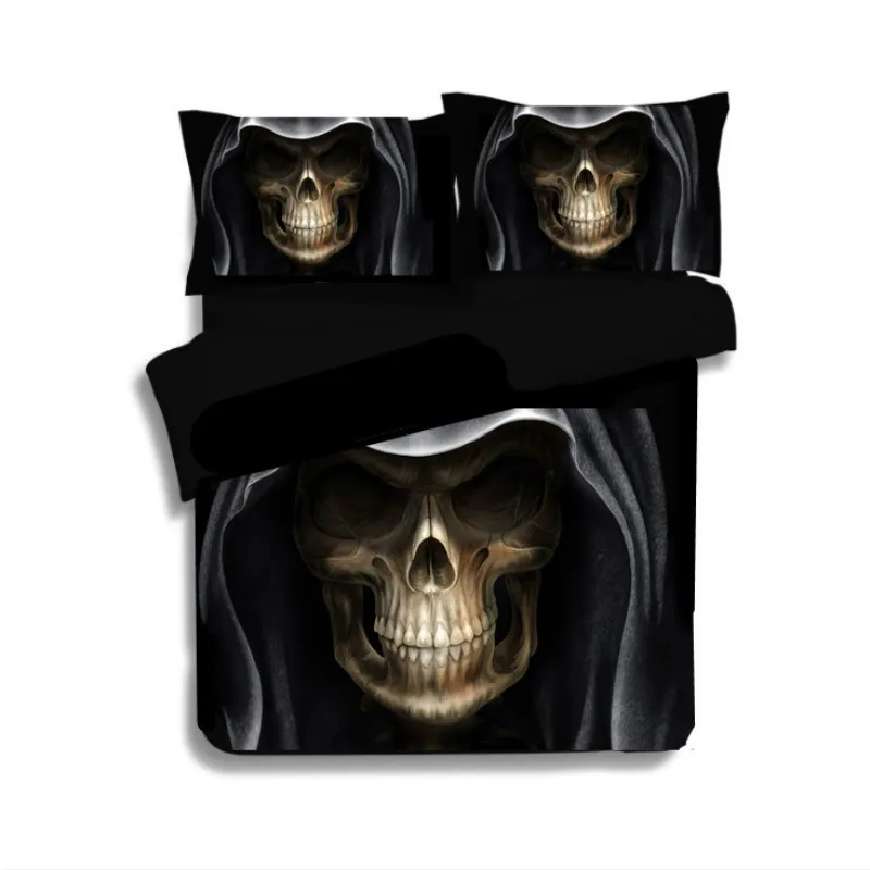 

Amazing skull halloween duvet/doona cover set king queen double twin size bed linen set