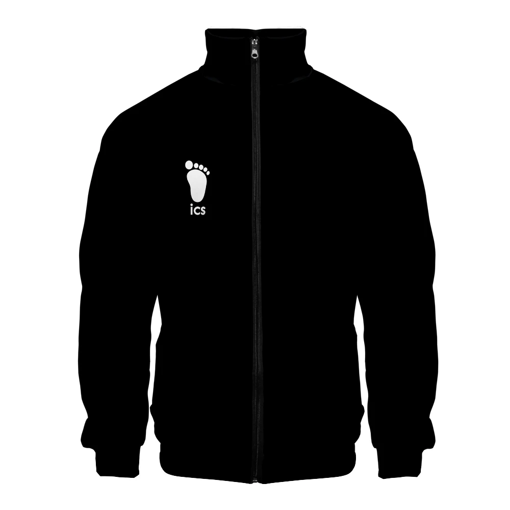 

Haikyuu MSBY 3D Print Jacket Sweatshirt Harajuku Haikyuu!! Stand Collar Zipper Fashion Japan Streetwear Casual Anime Jackets