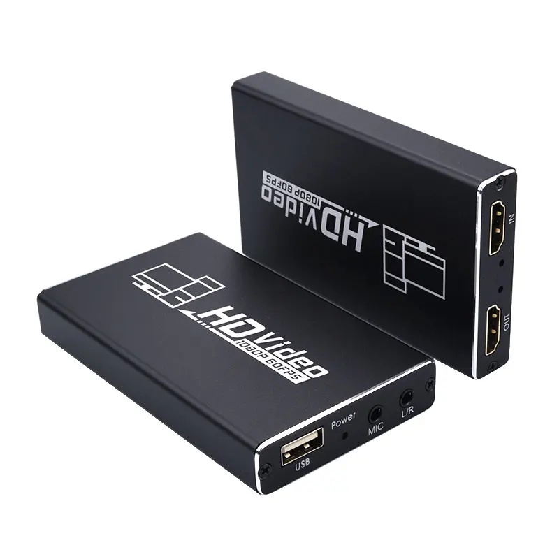 

4K @ 60HZ HD 1080P USB 3.0 Video Game Capture Card Video Converter HDMI Output Real-Time Streaming 60Fps Plug and Play