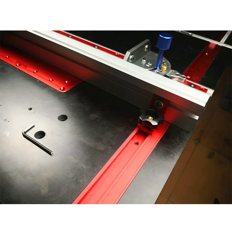Алюминий 75 мм высота Miter Track T-track стоп раздвижные кронштейны Miter Gauge забор разъем для деревообработки верстак DIY инструмент