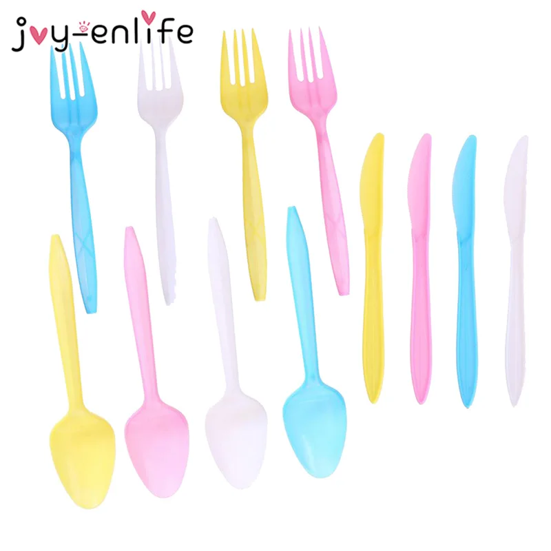 80 шт. одноразовые ножи и вилки в виде единорога|Одноразовая посуда для вечеринок|