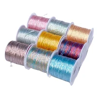 gold and silver strands handmade diy bracelet braided thread symphony thread metal thread silk embroidery thread