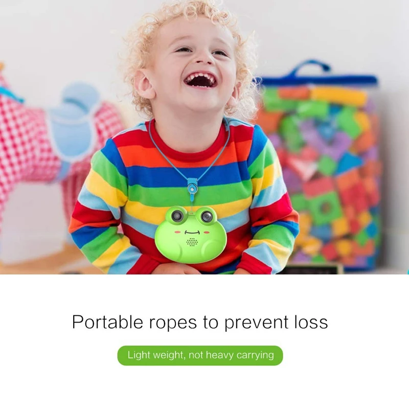 Цифровая камера для детей милая мультяшная лягушка дизайн портативный