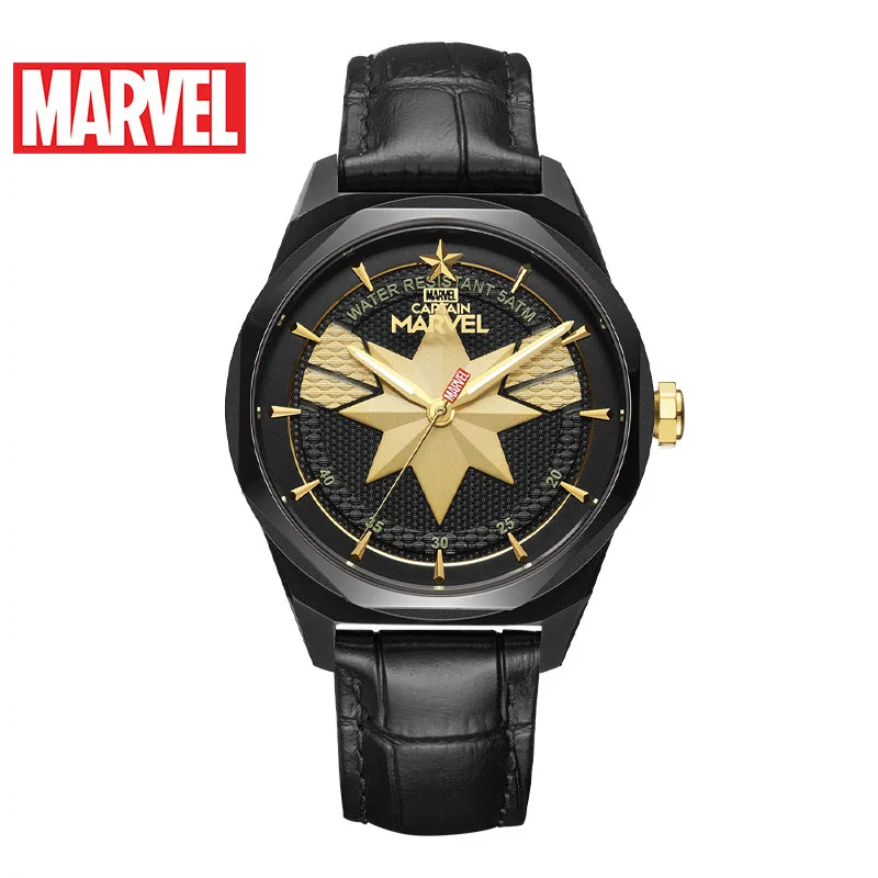 MARVEL Кварцевые женские s часы Роскошные DISNEY Марвел Капитан повседневные