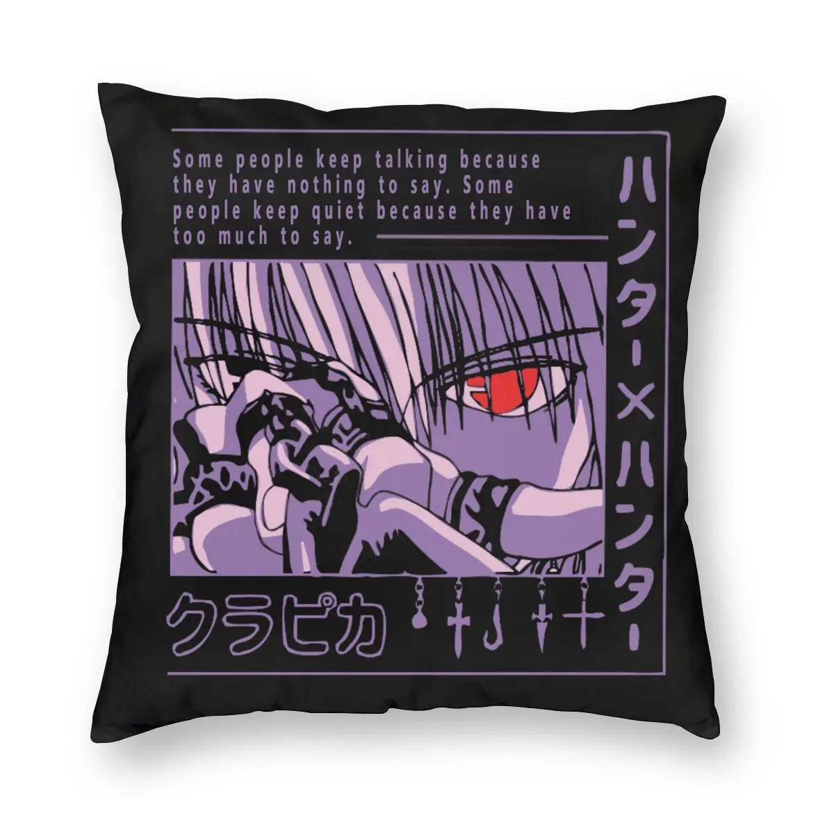 

Уникальная декоративная подушка Hunter X Hunter Декоративная Подушка Аниме Манга Kurapika HxH Devil Eye Подарочная идея винтажная наволочка