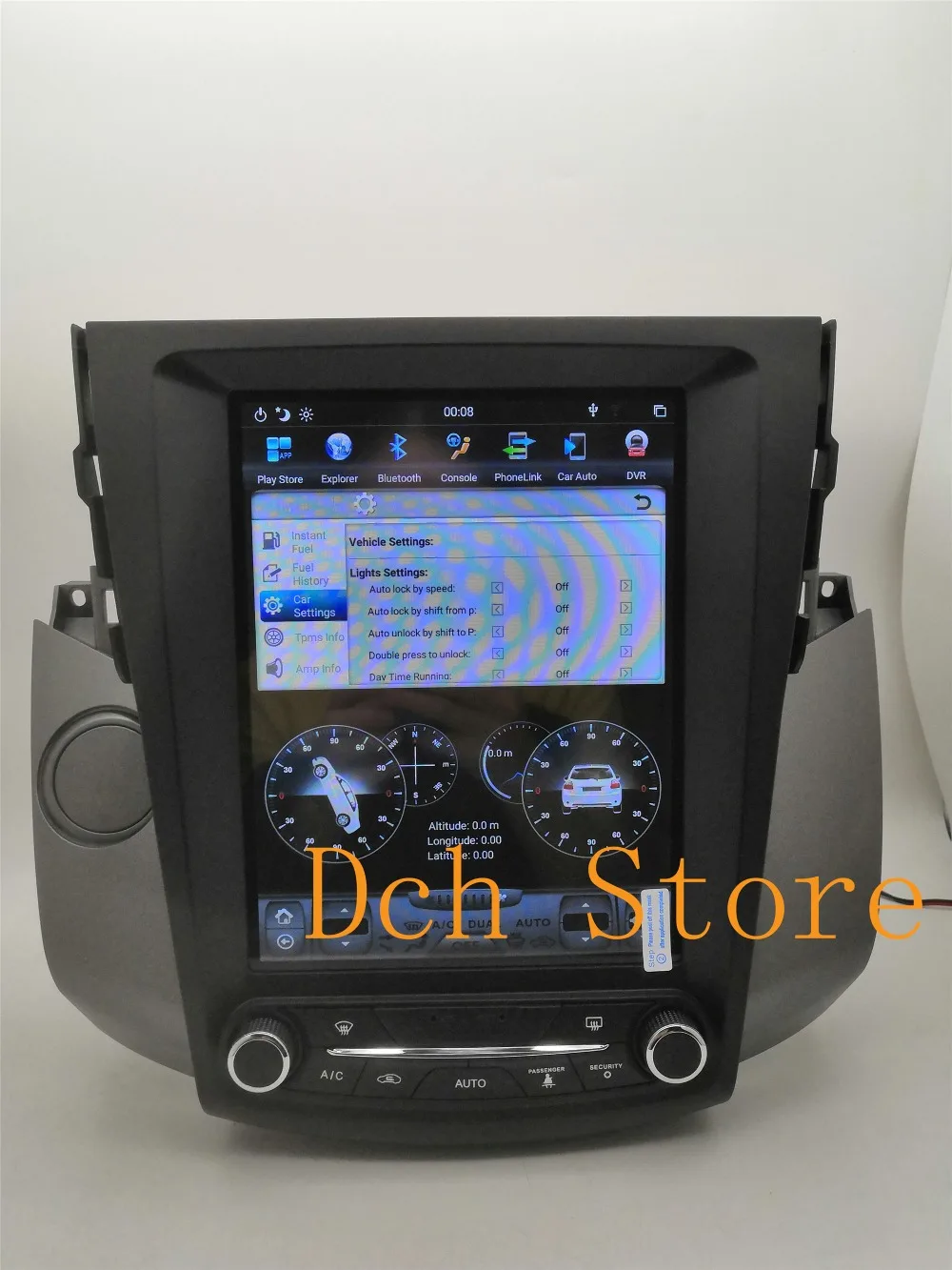 10,4 ''вертикальный экран Tesla стиль Android 8,1 автомобильный DVD gps навигация радио для Toyota RAV4 rav 4 2006-2012 PX6 CARPLAY ips