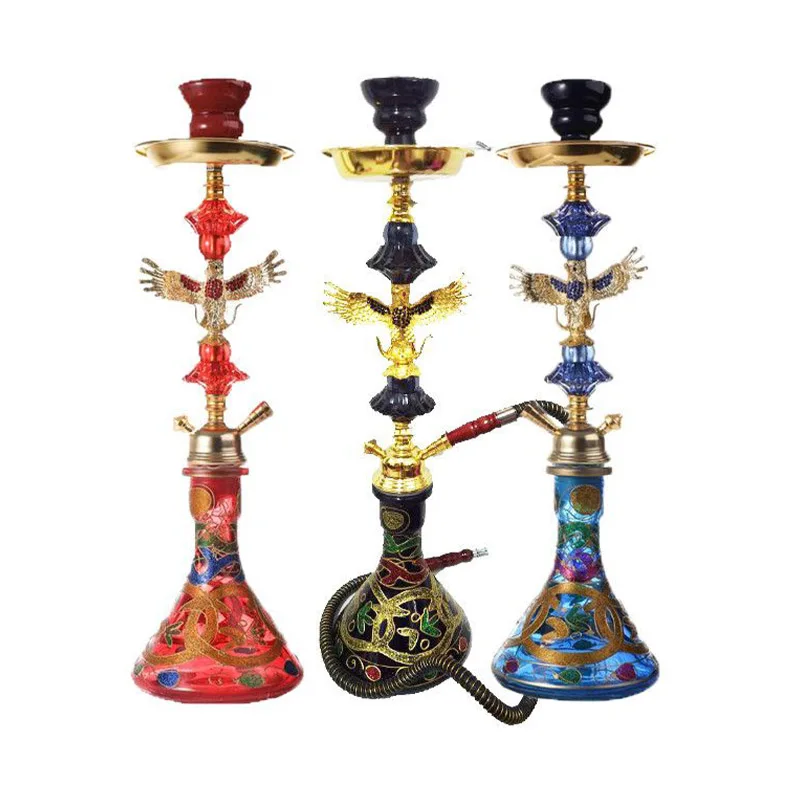 Enlarge Eagle Hookah Set with Chicha Bowl Single Water Pipe Narguile Accessories for Bar Nightclub Glass High Quality Complete Shisha