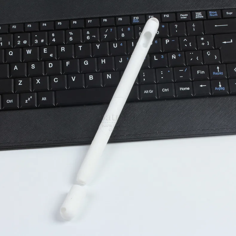 White Мягкий силиконовый чехол для Apple Pencil, 1 чехол для iPad, Чехол-держатель, полный защитный чехол, сумки для планшета, стилус - Цвета: White