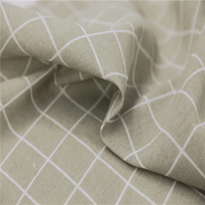 

Light-Colored Simple Lattice Curtains Window Treatments Shading Cotton Linen Balcony Curtain Bedroom Home Drapes Decoration