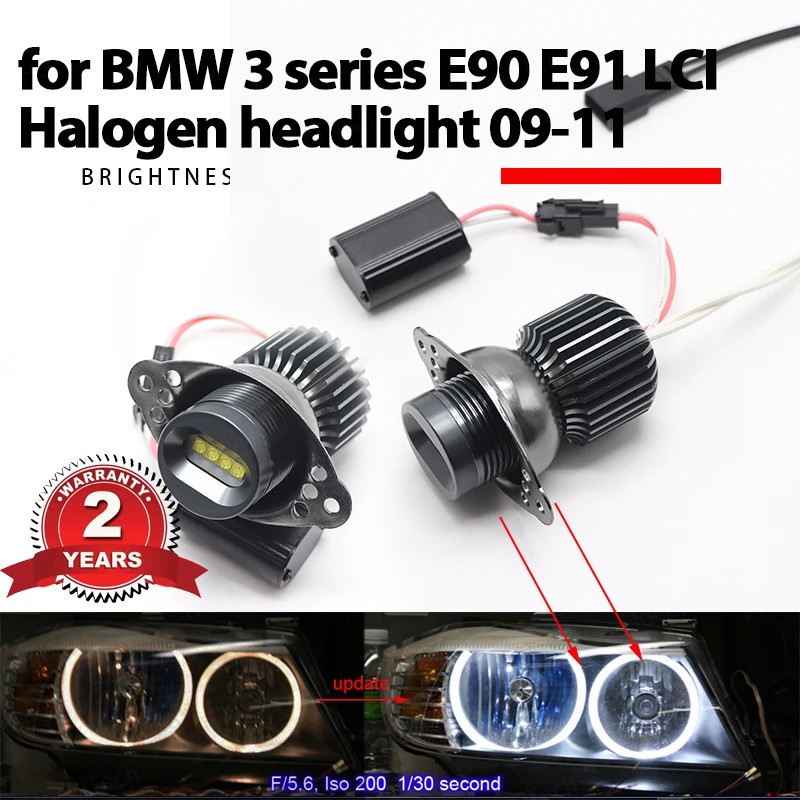

Daytime light DRL 2 years warranty Premium Quality Angel Eyes Bulbs LED Marker Light for BMW 3 series E90 E91 LCI Halogen 09-11