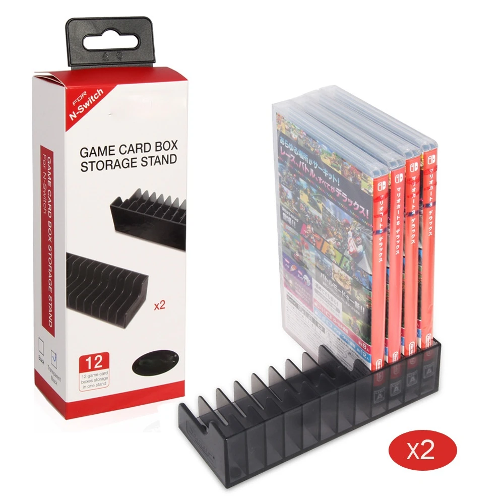 Для Nintendo Switch Game Collection стеллаж для 2 прозрачных игровых карт 24 ячейки