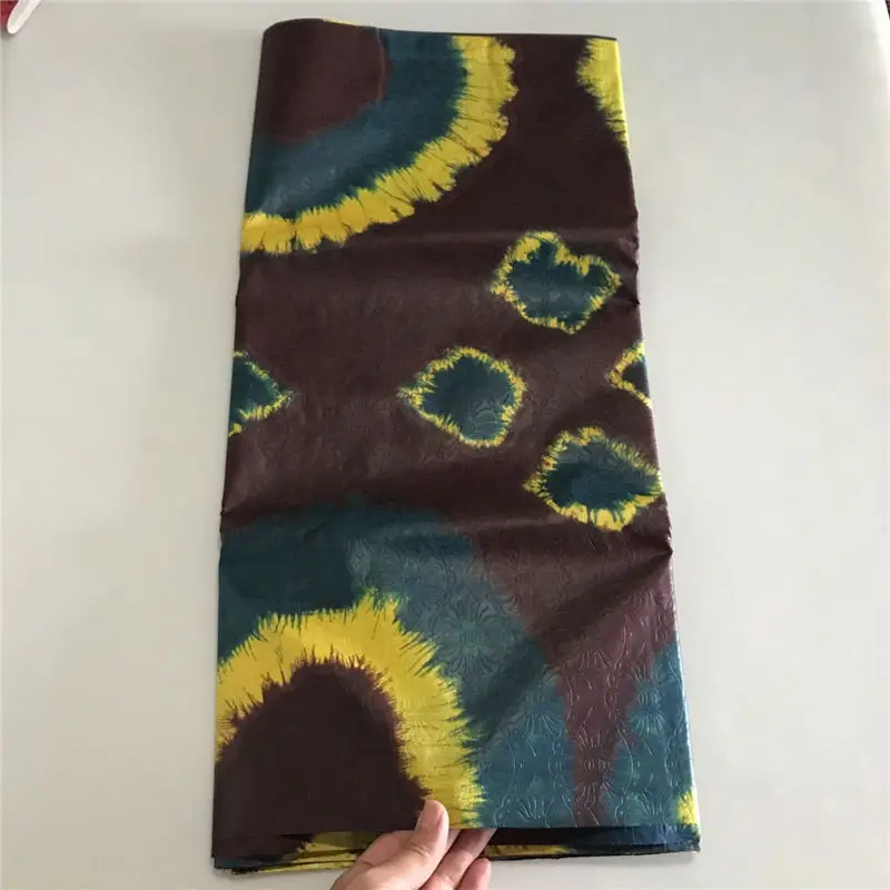 5 ярдов/партия африканская золотая парчовая Дамасская ткань для одежды|Кружево| |