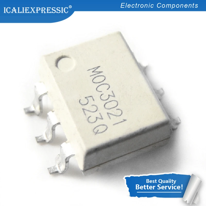 

100PCS MOC3021S SOP-6 EL3021S MOC3021 MOC3021S-TA1 SOP photoelectric coupler